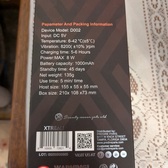 NIB Predire Paris XTREME Skin Rejuvenation Device | Hot & Cold LED Light Therapy - Picture 6 of 7